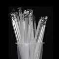 CLEAR individually wrapped PLASTIC BT Straws (100 Straws/bag)