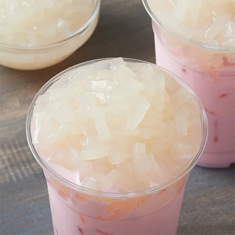 Coconut Jelly in Lychee Syrup (4 kg / Bottle)