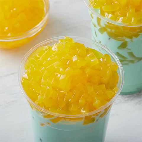 Coconut Jelly in Mango Syrup (4 kg / Bottle)